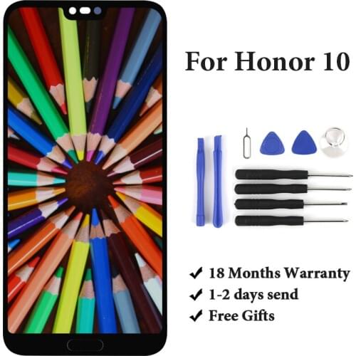 Display For Huawei Honor 10 With Fingerprint LCD Touch Screen OEM For HW Honor 10 Screen Replacement Assembly With Frame