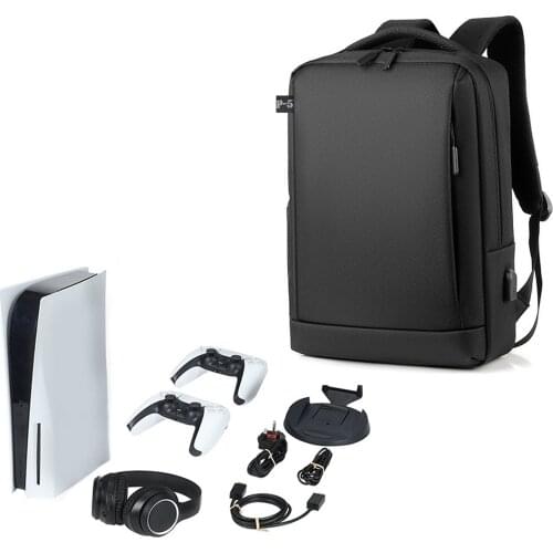 Travel Storage Backpack For PS5 Game Sytem Backpack Canvas Carry Bags Case Protective Shoulder For PlayStation 5 PS5 Console