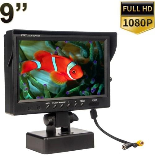 S90H 9 inch 1080P Screen Rechargeable underwater camera display accessories replacement DIY for endoscope AV input