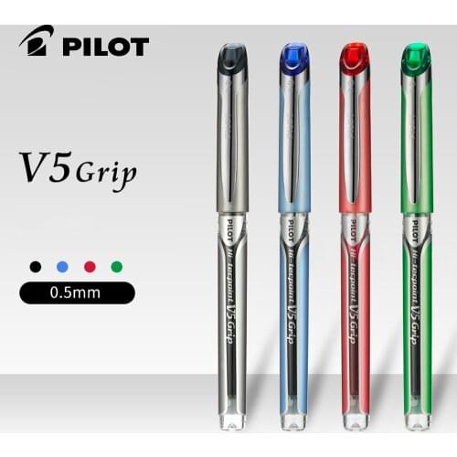 1pcs PILOT Hi-Tecpoint V5 Grip BXGPN-V5 0.5mm Straight Liquid Gel Gel Pen Large-capacity Refill Cannot Be Replaced