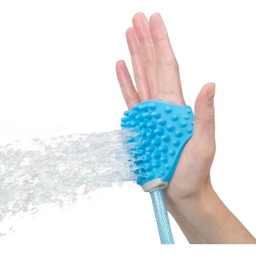 Pet Bathing Tool Pet Shower Sprayer and Scrubber in-One Shower Bath Tub and Outdoor Garden Hose Compatible Dog Cat Horse Gro