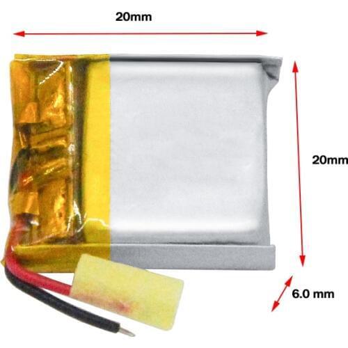 WAMA 602020 3.7V Li-polymer Rechargeable Battery Over-charge Protected PCB for Bluetooth Speakers Headphones DIY