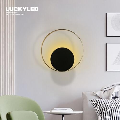 LUCKYLED Modern Wall Lamp with G4 Bulb 220V Iron Nordic Wall Light Fixture for Living Room Bedroom Decoration Indoor Wall Light