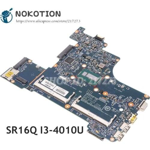 NOKOTION For HP Probook 430 G1 Laptop Motherboard SR16Q I3-4010U CPU 727769-001 727769-501 727769-601 48.4YV10.011