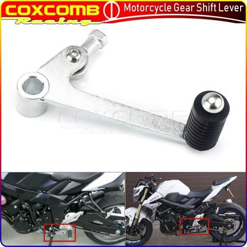 Motorcycle Silver Left CNC Gear Shift Lever For SUZUKI GSR 750 2011-2016 GSX-S 750 2015-2016 Steel Toe Peg Shifter Pedal Kit