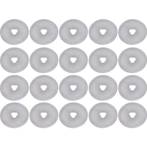 20pcs 45mm Rotary Cutter Set Blades for Fabric Paper Circular Cut Cutting Disc Patchwork Craft Sewing Cutting Tool