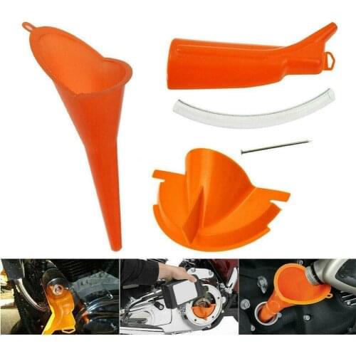 Motorcycle Oil Guiding Filter Funnel Cover Primary Funnel Drip-Free Oil Crankcase Filter Funnel Fill For Transmissio B1N8