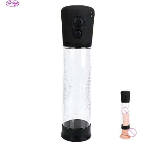 20cm Medical Massage Penis Pump Cock Enlargement Machine Sex Toys for Men Male Masturbator Product Adult Erotic Erection Assist