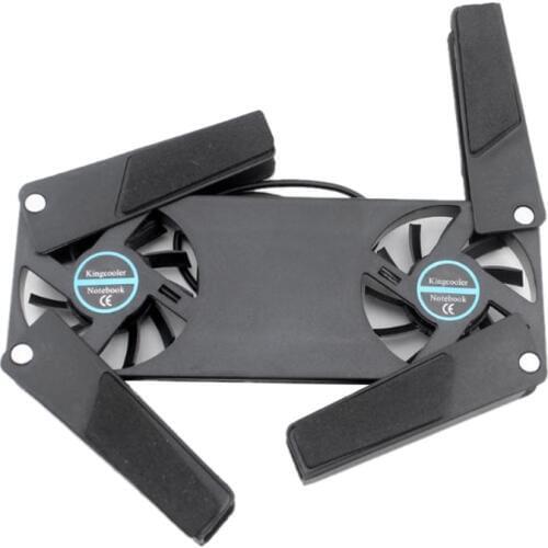 Computer Cooling Pad,Portable Notebook Radiator Foldable Dual Fan Cooling Pad Computer Notebook Computer Cooling