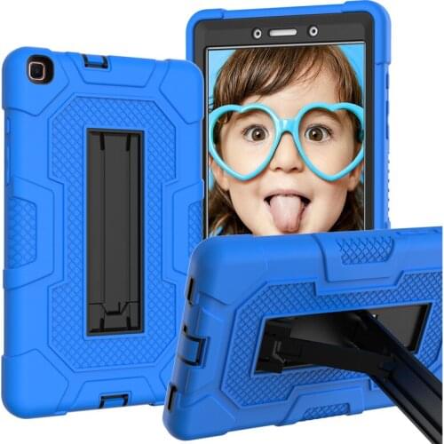 Armor Shockproof Heavy Duty Silicone Case For Samsung Galaxy Tab A 8.0 T295 T290 2019 Kids Tablet Case + PenFilm