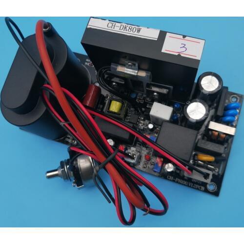 Adjustable 8-80W Power Supply for Silica Tube Ozone Generator Up to 10g with Over Current Over Heat Auto Protection