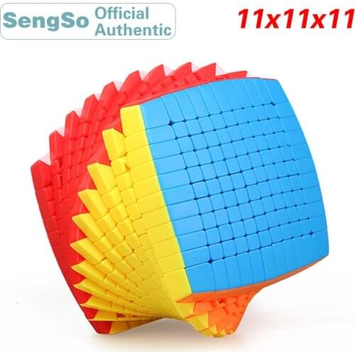 ShengShou 11x11x11 Magic Cube Stickerless 11x11 Speed Puzzle Antistress Twisty Puzzle Educational Toy For Children With Gift box