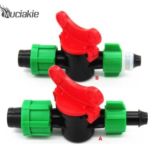MUCIAKIE Good Switch Valve Connector for Connecting 5/8" Drip Tape & 8mm or 15mm PE PVC Hose Coupling Pipe for Garden Irrigation