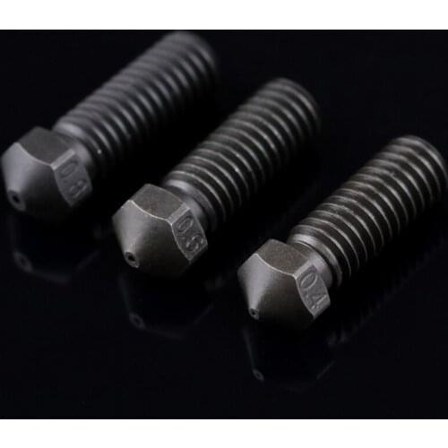 Volcano Nozzle Hardened Steel 3D Printer Nozzle For E3D Volcano Hotend Extruder 0.4-1.2MM For 1.75/3MM Filament 3D Printer Parts