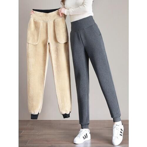 Exercise Pants for Women Womens Plus Size Pants Jogers Woman Joggers Sweatpants Winter Cashmere Pencil Pants