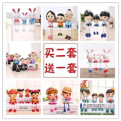 Home decoration desktop ornaments modern living room TV cabinet wine cabinet creativity lovely bedroom hanging doll