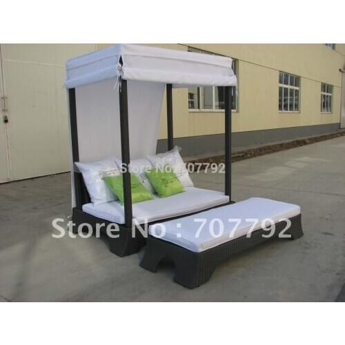 Hot sale Urban new style double bed rattan outdoor chair