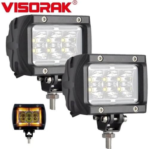 VISORAK 4" 30W Motorcycle LED Work Light Offroad 4WD Spot Flood LED Light Truck LED Lamp For 4WD 4x4 SUV ATV Offroad Car 12V 24V
