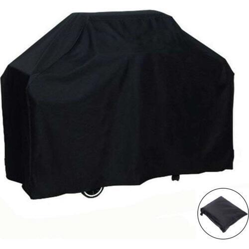 1PCS BBQ Cover PU Outdoor Dust Waterproof Baking Accessories Heavy Duty Grill Cover Rain Protective Barbecue Cover BBQ Grill