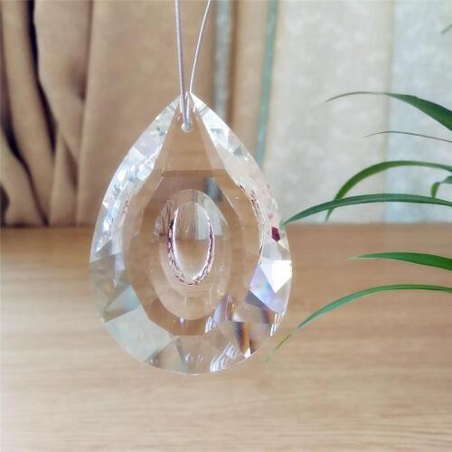 63mm 10pcs Best Selling Crystal Lighting Accessories Glass Chandelier Prism Pendant Drop Suncatchers For Wedding Chains Decor