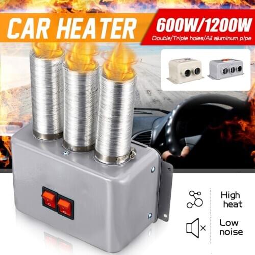 1200W/800W 24V Car Heater Electric Fast-Heating Fan Dual Control Winter Windscreen Defroster Demister Auto Truck Interior Warmer