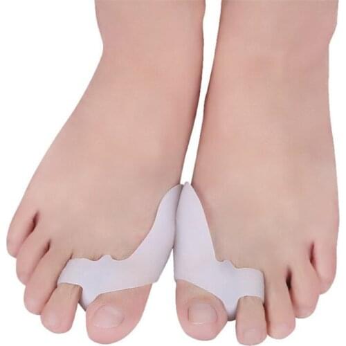 2PCS Silicone Gel Thumb Corrector Bunion Foot Toe Hallux Valgus Protector Separator Straightener Adjuster Foot Care Tool