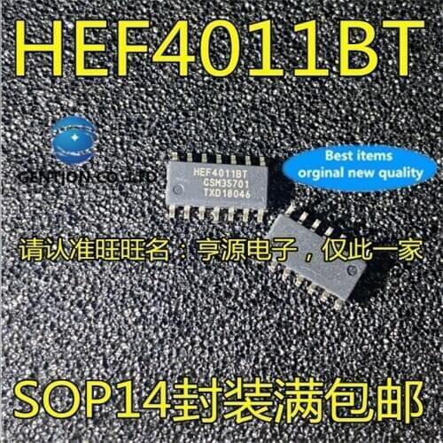 50Pcs HEF4011BT HEF4011 SOP14 Four channel 2-input NAND gate in stock 100% new and original