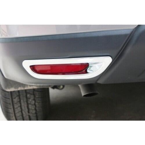 ABS Chrome Rear Fog Light Lamp Cover Trim for 2014 2015 Nissan X-Trail X Trail XTrail Tail Fog Light Cover Car Styling Accessory