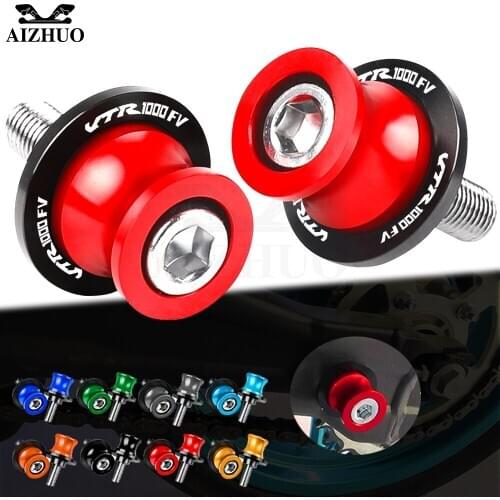 CNC Aluminum Motorcycle 8MM Stand Screws FOR HONDA VTR1000 FV FW FX FIRESTORM 1997 1998 1999 Swingarm Slider Spools VTR1000FV