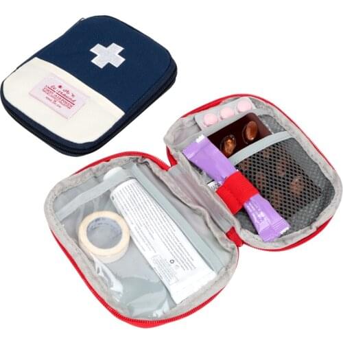 Emergency Survival Kit Outdoor Travel Medical Bag Home Medicine Storage Bag Portable Mini Car First Aid Kit Pouch Home Rescue