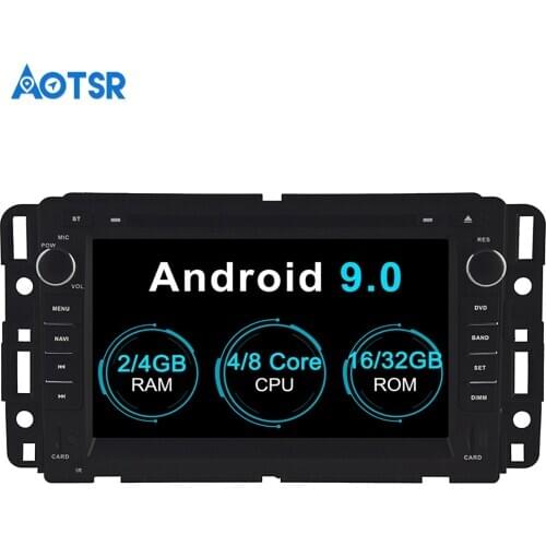 Aotsr Android 9.0 GPS Navigation Car DVD Player For GMC Yukon Tahoe 2007-2012 Multimedia Radio Recorder Bluetooth 4G+32G 2G+16G