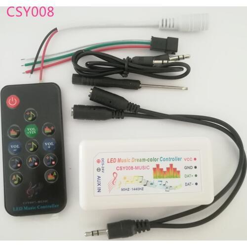 Bluetooth Music Dream Color Controller DC5-24V Infrared 13 Keys Remote Controller WS2812B Led Strip Matrix Panel 512 Pixels