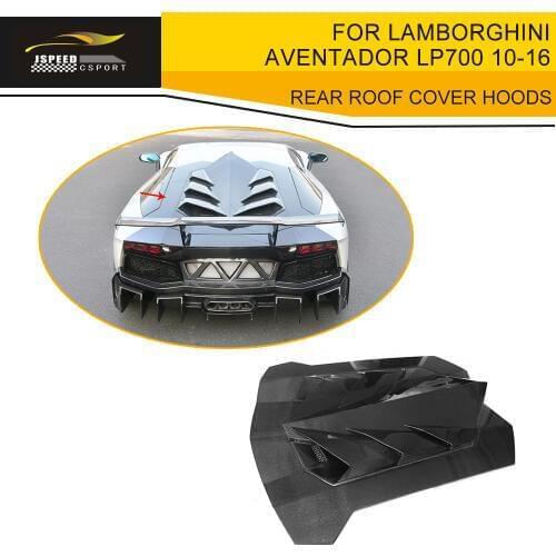 Carbon Fiber Rear Roof Cover Hoods Sunroof Tardtop Case for Lamborghini Aventador LP700 LP700-4 Roadster Pirelli 10-16