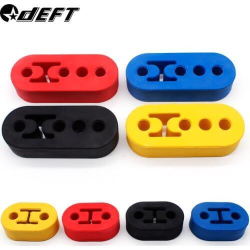DEFT Universal Automobile Exhaust Pipe Hoist 2 4 Hole Lengthening Rubber Hoist Reinforced Adjustable Silence Hook Hanging Ear