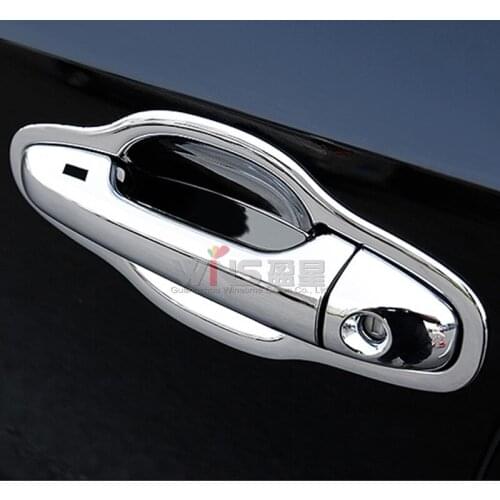 For Toyota Highlander Kluger 2014-2016 2017 2018 Chrome Door handle Cover & Bowl Insert Trim SUV Styling Accessories