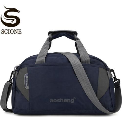 Scione Travel Luggage Handbags Women High Quality Sport Duffel Shoulder Bags Men Simple Casual Fitness Outdoor Crossbody Bag
