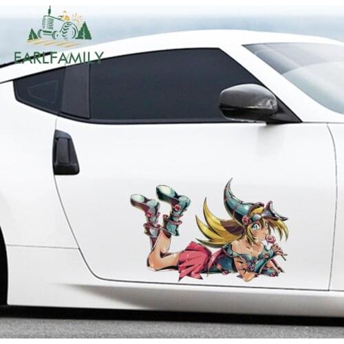 EARLFAMILY 43cm x 29.1cm for Dark Magician Girl Yu-Gi-Oh Decals DIY Vinyl Car Wrap Car Stickers Creativite Occlusion Scratch