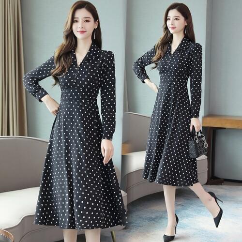 FT-SHY Summer Polka Dot Dresses