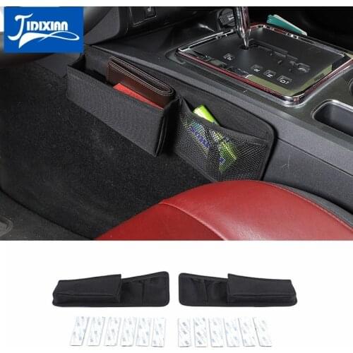 JIDIXIAN Stowing Tidying Car Gear Shift Storage Bag Organizer Accessories for Dodge Challenger 2009 2010 2011 2012 2013 2014