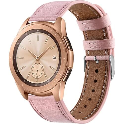 20mm Leather Watch Strap For Samsung Galaxy Watch Active Genuine Leather Band Strap For Gear S2 classic Huawei Huami Watch 93001