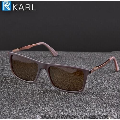 Square Men Sunglasses Polarized High Quality Driving Sunglass Aluminum Fishing Sun Glasses Male Rectangle Glasses for Male women
