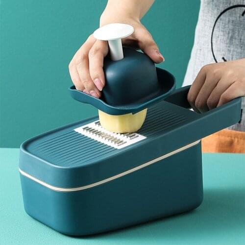 Multi-function Vegetable Cutter Potato Peeling Shredding Grater Household Potato Chip Machine Radish Grater Kitchen Artifact