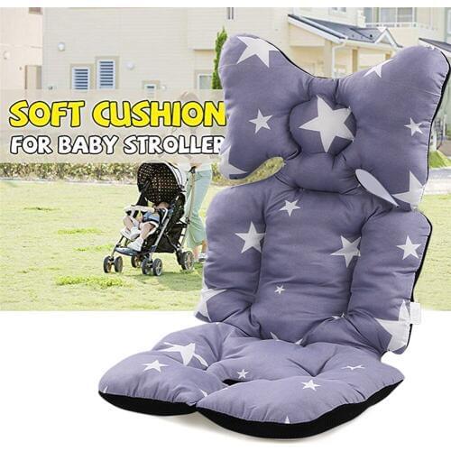 Baby Kids Soft Car Seat Stroller Cushion Pad Mat Head Body Support Pillow