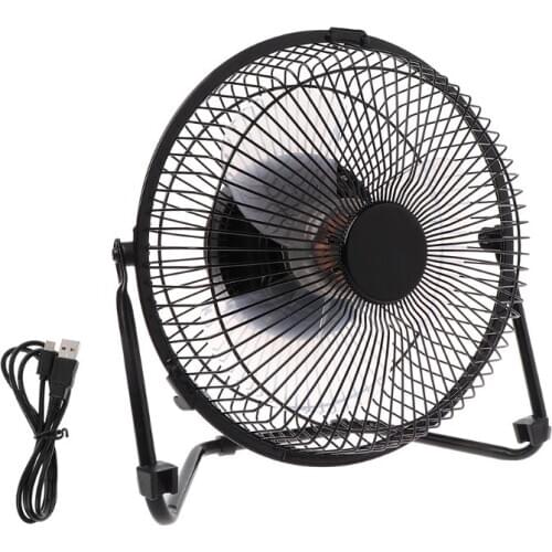LILENG 6" 8" 10" Large Black All Metal Electric Rotating USB Powered 18650 Battery Powered Desktop Fan 100% brand new and high q