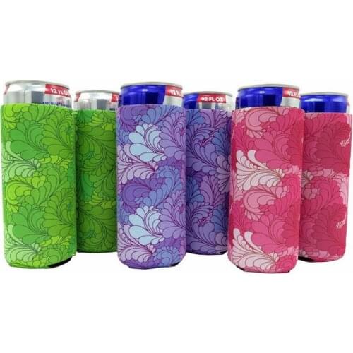 Customized neoprene skinny beer can cooler holder 500ml