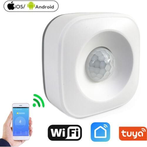 WIFI PIR Motion Sensor Wireless Passive Infrared Detector Security Burglar Alarm Sensor Tuya APP Control Smart Home