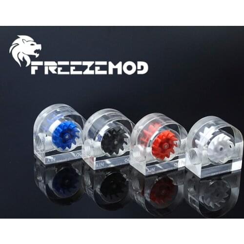 FREEZEMOD Semicircle Flow Indicator Round Liquid Flow Meter Tachometer Observing Water Cooler For Water Flow Monitering Modding