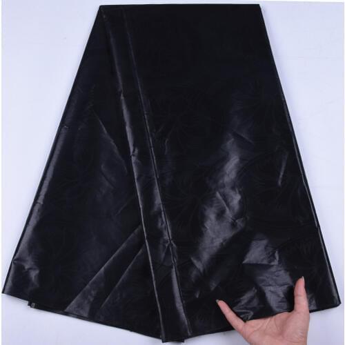 Simple And Stylish Black Fabric 2019 High Quality Bazin Riche Fabric 100% Cotton Fabric For Guinea Man Women 30 Yards/Lot 1647