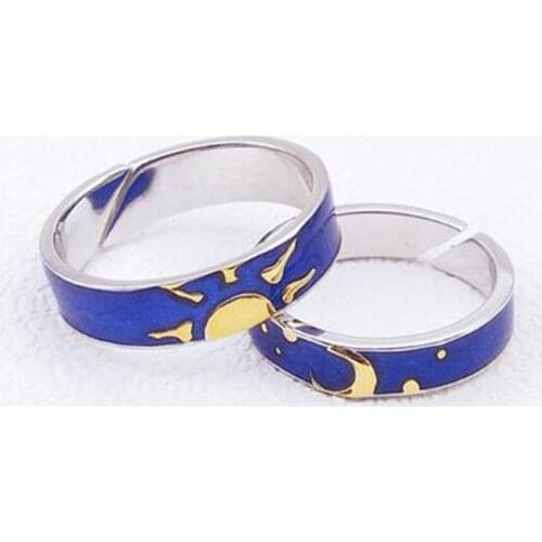 Moon Star Starry Night Van Gogh Adjustable Rings For Couple Lovers Real Price S 2020 Drop Shipping Women Men Jewelry