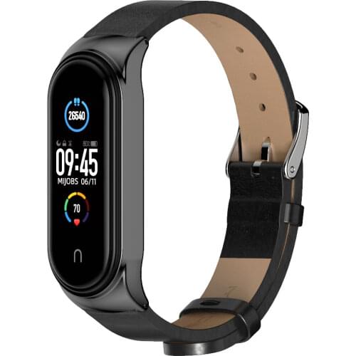 Straps For Mi Band 6 5 4 3 Leather Correas Mi Bend 4 Silicone Miband Bracelet Mi Band 3 6 For Xiaomi Smart Band Xaomi Wristband